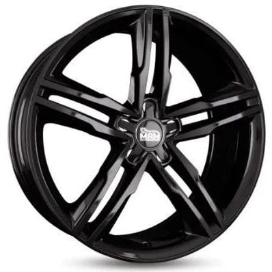 Abbildung von MAM 5 loch 19Zoll 112mm Alufelge A1 schwarz MAMA18019511230BP Felge