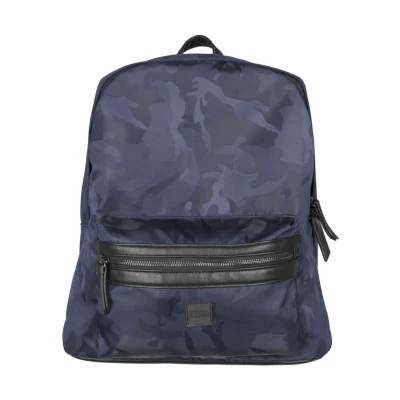 Abbildung von Urban Classics camo Jacquard Tagesrucksack, Herren, Größe: One Size, Navy