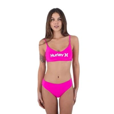 Abbildung von Hurley Damen OAO Bikini Top Bikinioberteil, Dragonfruit, M