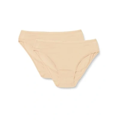 Abbildung von Dagi Women&#039;s Nude 2 Pack Regular Waist Brief Panty, Nude,L