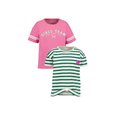Abbildung von Blue Seven 2ER PACK Tshirt print für Kinder, Größe: 92, M azalee dk grün