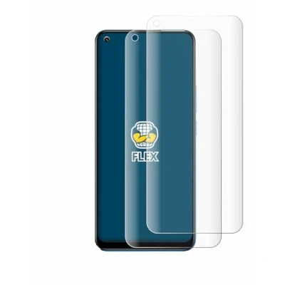 Abbildung von BROTECT 2 Stück Full Cover Schutzfolie für realme 8 Screen Displayschutz Folie [3D Curved, Anti Fingerprint, Kristall Klar]