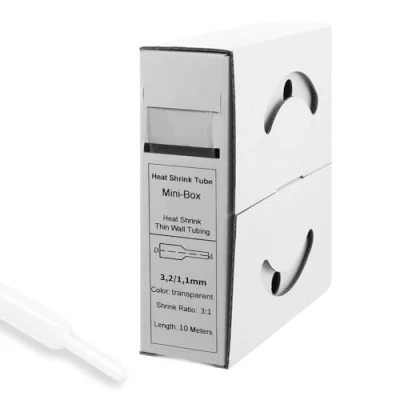 Abbildung von Offgridtec 10m Schrumpfschlauch mit Kleber 3mm&gt;1mm transparent Ratio 3:1