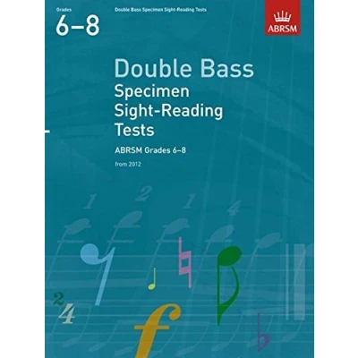 Abbildung von Double Bass Specimen Sight Reading Tests, ABRSM Grades 6 8: from 2012 (ABRSM reading)