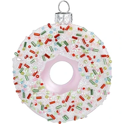 Abbildung von MAGIC Christbaumschmuck Weihnachtskugeln Figuren Glas mundgeblasen Weihnachtsschmuck Baumkugeln Baumschmuck Auswahl: Donut 10cm