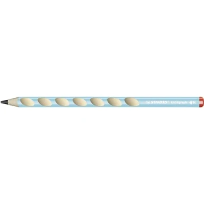 Abbildung von Ergonomischer Dreikant Bleistift für Rechtshänder STABILO EASYgraph in blau Einzelstift Härtegrad B