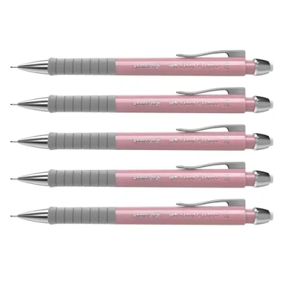 Abbildung von FABER CASTELL 205207 Druckbleistift Apollo rose shadows, 5 Stück, Härtegrad B, Mine 0,5 mm, inkl. Radierer