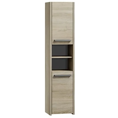 Abbildung von 3E 3xE living.com Badezimmerschrank in 5 Farben. Farbe: Sonoma Eiche