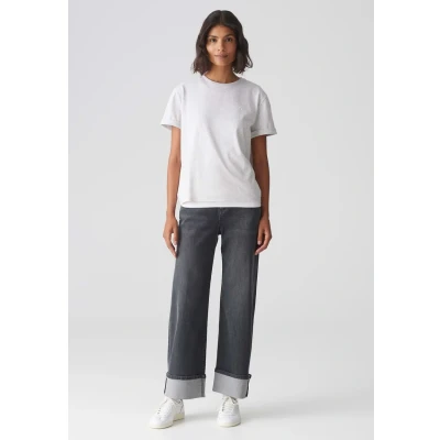 Abbildung von Opus Kurzarm Serox Tshirt basic, Damen, Größe: 36, Easy grey