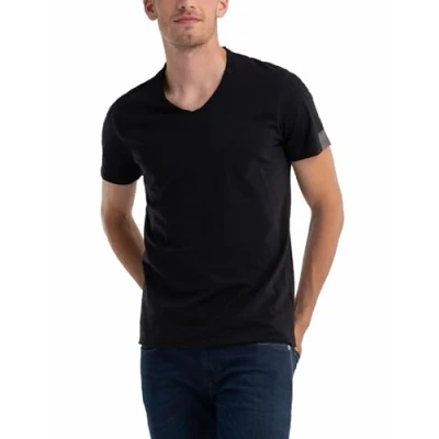 Abbildung von Replay Tshirt basic, Herren, Größe: Large, Black