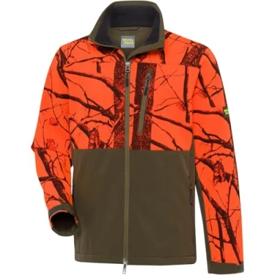 Abbildung von Wald &amp; Forst Softshelljacke Robur Oliv/Signaltarn M