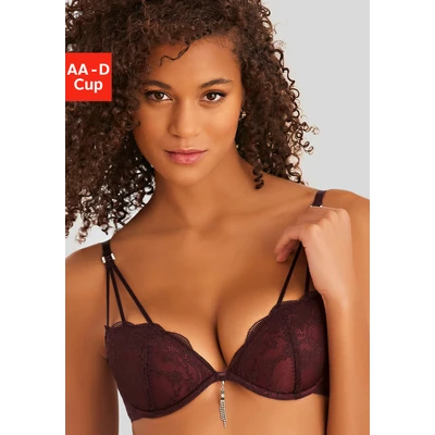 Abbildung von LASCANA Push up BH, mit extravagantem Glitzeraccessoire, sexy Dessous