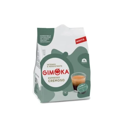 Abbildung von Gimoka Kompatibel Für Nescafè Dolce Gusto 64 Kapsel Geschmack CREMOSO Intensität 10 Made In Italy 4 Packungen Zu 16 Kapseln
