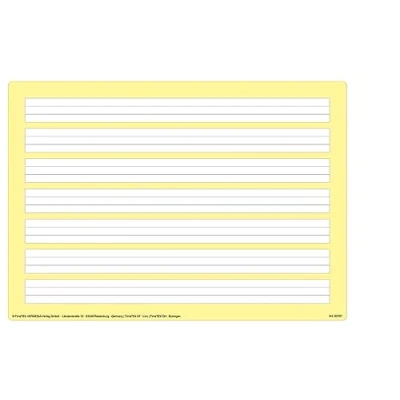 Abbildung von TimeTex PRIMA COLORI Schreibübungs Whiteboard Für Schreibanfänger mit sieben dreigeteilten Schreibzeilen Inhalt: 6x Whiteboard, Folienstift Filzwischer