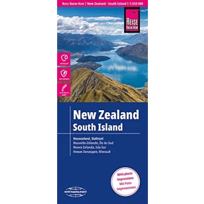 Abbildung von Reise Know How Landkarte Neuseeland, Südinsel (1:550.000): world mapping project: reiß und wasserfest (world project)