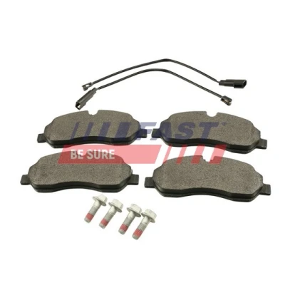 Abbildung von FAST FT29569 Bremsbelagsatz Vorderachse mit Bremssattelschrauben FORD: Transit V363 Kastenwagen, Mk6 Bus, Bus