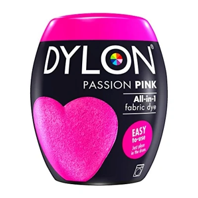 Abbildung von Dylon Machine Dye Pod, Stofffarbe für Wäsche, 350g Passionsrosa