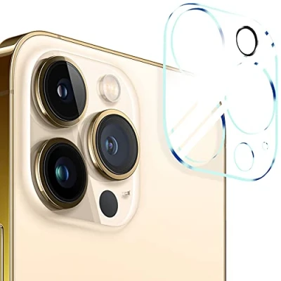 Abbildung von mtb more energy® Kamera Schutz Glas kompatibel mit iPhone 14 Pro Volle Abdeckung Schutzglas Glasfolie Rückseiten Cam Linse