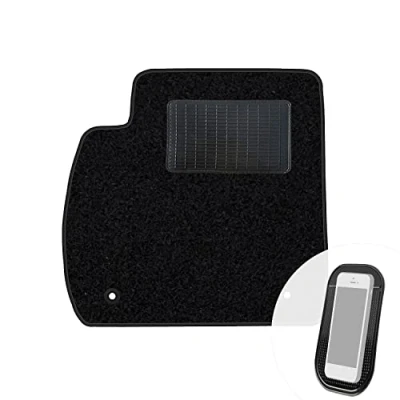 Abbildung von moto MOLTICO Fahrer Fußmatte Auto Velours Fahrerseite Autoteppiche Schwarz Fahrermatte 1 teilig passend für Opel Zafira C Tourer 2012 2019
