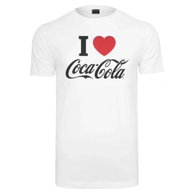 Abbildung von Merchcode COCA COLA I LOVE COKE Tshirt print, Herren, Größe: Large, White