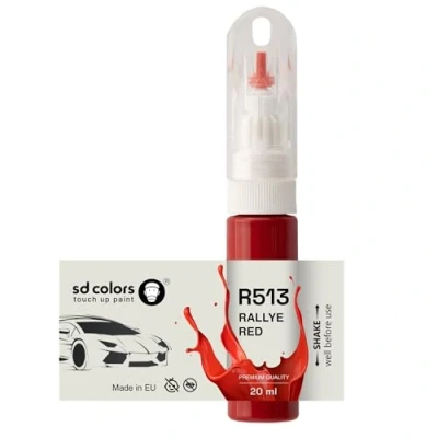 Abbildung von SD COLORS RALLYE RED R513 Lackstift, 20 ML, praktischer Pinsel zur Reparatur von Kratzern