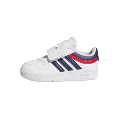 Abbildung von adidas Unisex Baby Hoops 4.0 Shoes Schuhe, FTWR White/Dark Blue/Better Scarlet, 25.5 EU