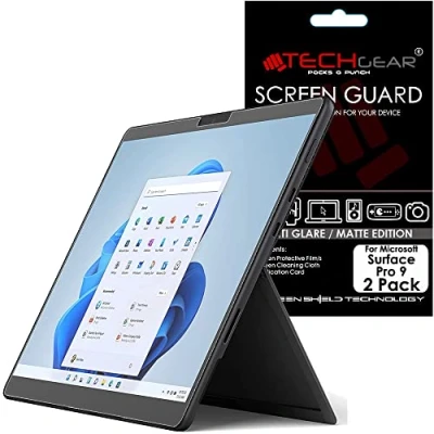 Abbildung von TECHGEAR [2 Stück Anti Glare Matt Displayfolie für Surface Pro 9 (13 Zoll) Matte Blendschutz Schutzfolie Kompatibel mit Microsoft