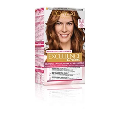 Abbildung von L&#039;Oréal Paris Excellence 6.41 Haarfarbe HellBernstein Bronze