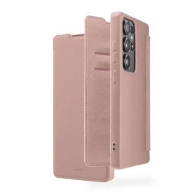 Abbildung von Hama Handyhülle für Samsung Galaxy S25 Ultra (Handytasche, Klapphülle, Etui mit 2 Kartenfächern, stoßfest, Kratzfest, eleganter Rundumschutz, weich, Slim, softe Oberfläche) Nude