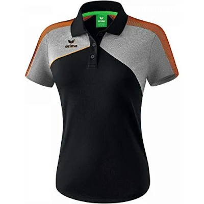 Abbildung von Erima Premium ONE 2.0 Poloshirt Damen Poloshirt, Damen, Größe: 42, Schwarz / grau