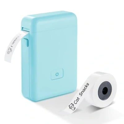 Abbildung von vretti Sticker Maker Mini Etikettendrucker mit Mehreren Vorlagen, HP2 tragbarer Bluetooth für Lagerung, Versand, Barcode, Postversand, Büro, Zuhause, Organisieren