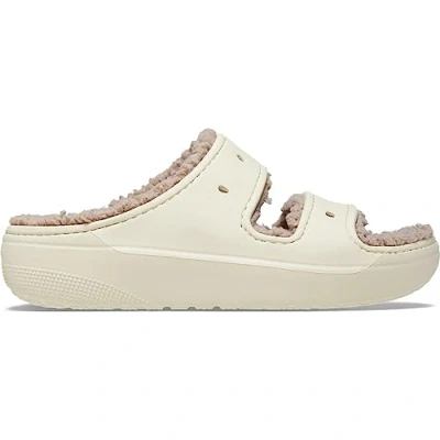 Abbildung von Crocs Classic Cozzzy Hausschuh, Größe: 36 37, Bone/mushroom Schuhe
