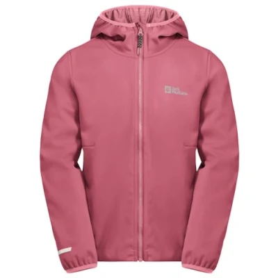 Abbildung von Jack Wolfskin Feldberg Hooded Regenjacke / wasserabweisende Jacke für Kinder, Größe: 116, Soft pink
