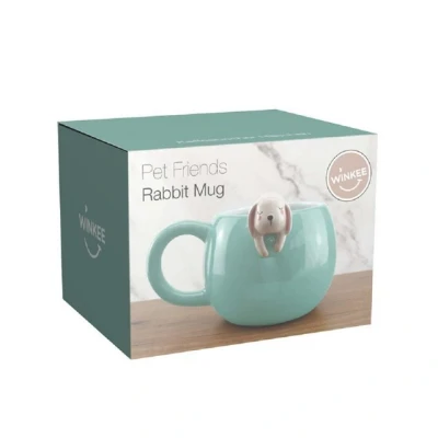Abbildung von Winkee Becher Pet Friends Kaffeebecher Hase, Keramik