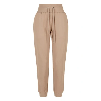 Abbildung von Urban Classics Ladies Organic HIGH Waist Sweat Pants Jogginghose, Damen, Größe: 4XL, Softtaupe