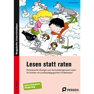 Abbildung von Lesen statt raten 1: Motivierende Übungen zum buchstabengenauen für Schüler mit sonderpädagogischem Förderbedarf (2. bis 4. Klasse)