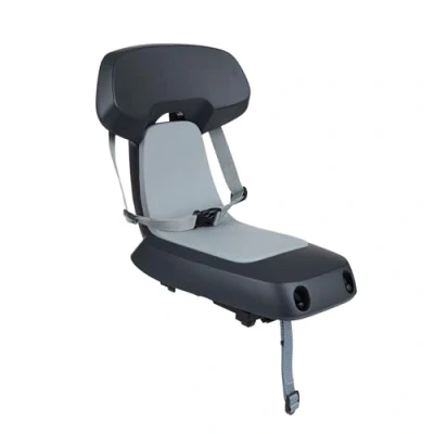 Abbildung von POLISPORT 8636100022 Guppy Junior Fahrradkindersitz Hinten MIK HD für Kinder ab 6 Jahren, kompatibel mit Fahrrädern von 24&#039;&#039; 29&#039;&#039; und E Bikes Gepäckträger max.27 kg in Dunkelgrau