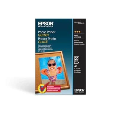 Abbildung von Epson Fotopapier Photo Paper Glossy, Format A3, glänzend, 200 g/m², 20 Blatt