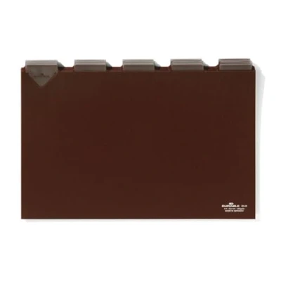 Abbildung von DURABLE Karteikartenregister A Z, blanko, Jan. Dez., 0 31 braun für DIN A4 Karteikästen