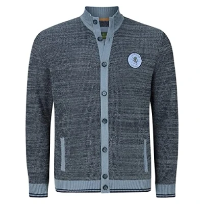 Abbildung von Charles Colby DUKE ODOI Strickjacke, Herren, Größe: 3XL, Blau gemustert