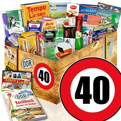 Abbildung von Spezialitätenset/DDR Paket/Geburtstag 40 / Geschenk Box Frau