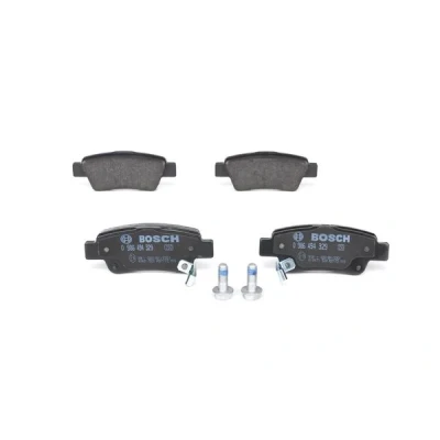 Abbildung von BOSCH 0 986 494 329 Bremsbelagsatz Low Metallic mit akustischer Verschleißwarnung Montageanleitung, Anti Quietsch Blech, Schrauben