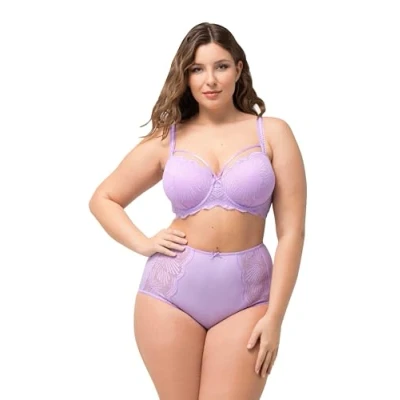 Abbildung von Ulla Popken Sheer Panties, Damen, Größe: 50/52, Lilac