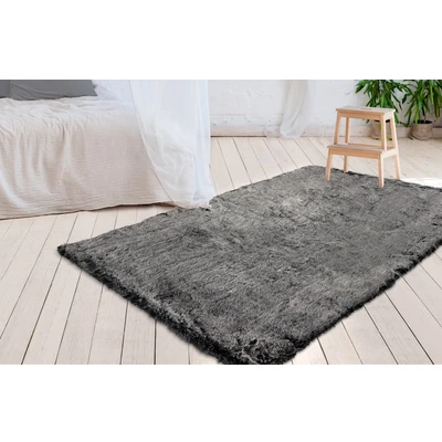Abbildung von Hochflorteppich Anthrazit 80cm x 150cm