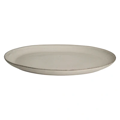 Abbildung von Broste Copenhagen NORDIC SAND Platte oval 26,5 x 35,5 cm