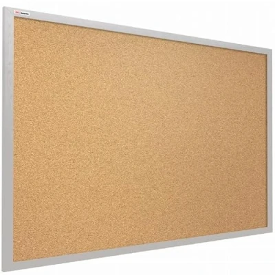 Abbildung von ALLboards Pinnwand mit Grauem Holz Rahmen 90x60cm Korktafel Korkwand Kork
