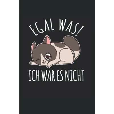 Abbildung von Egal Was Ich War Es Nicht: Liniert Notizbuch Bullet Journal Notizblock Tagebuch Planer Lustiger Spruch Geschenk