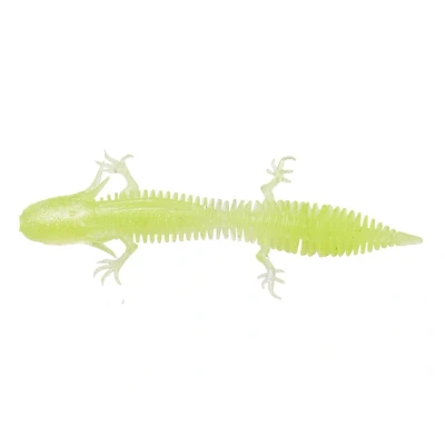 Abbildung von Savage Gear Ned Salamander 7,5cm 3gr Floating Clear Chartreuse (5 Stück) Gummifisch