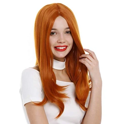 Abbildung von WIG ME UP SA 151 T2735 Perücke Damen sleek look lang glatt Mittelscheitel Orange