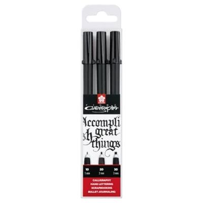 Abbildung von Sakura Pigma calligrapher pen 3pcs